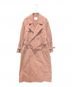 BEAUTY&YOUTHビューティーアンドユース）の古着「タンブラートレンチコート/スプリングコート」｜ピンク