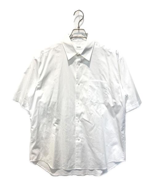 cornier（コルニエ）Cornier (コルニエ) FINX COTTON SHIRTS HALF SLEEVE ホワイト サイズ:Mの古着・服飾アイテム