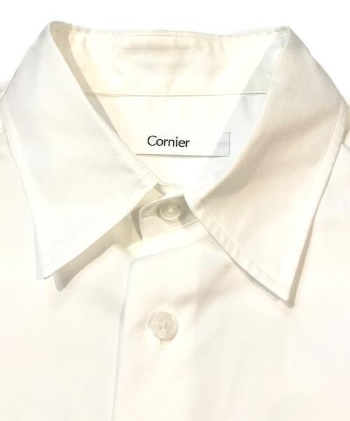 cornier（コルニエ）Cornier (コルニエ) FINX COTTON SHIRTS HALF SLEEVE ホワイト サイズ:Mの古着・服飾アイテム