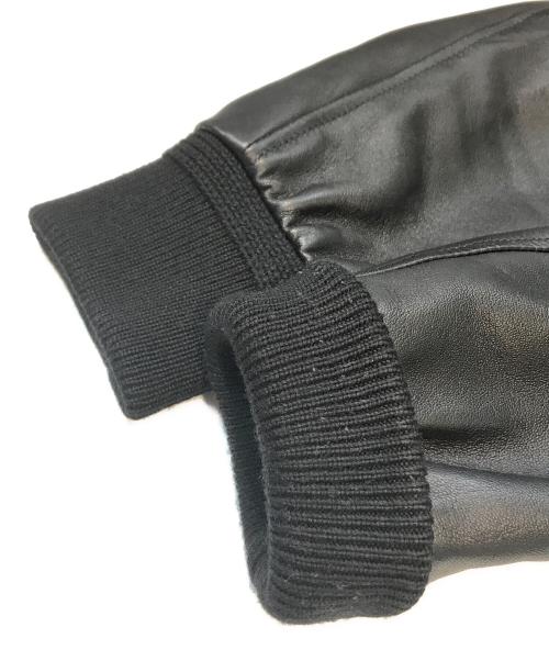 Cinquanta（チンクワンタ）Cinquanta (チンクワンタ) BEAMS (ビームス) コンビレザースタジャン 50　61 ブラック サイズ:44の古着・服飾アイテム