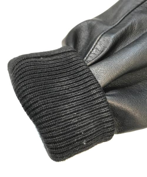 Cinquanta（チンクワンタ）Cinquanta (チンクワンタ) BEAMS (ビームス) コンビレザースタジャン 50　61 ブラック サイズ:44の古着・服飾アイテム