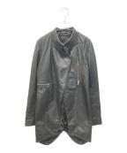 DIESELディーゼル）の古着「ラムレザーコート」｜ブラック