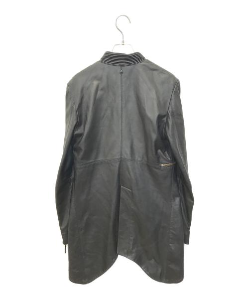 DIESEL（ディーゼル）DIESEL (ディーゼル) ラムレザーコート ブラック サイズ:Sの古着・服飾アイテム