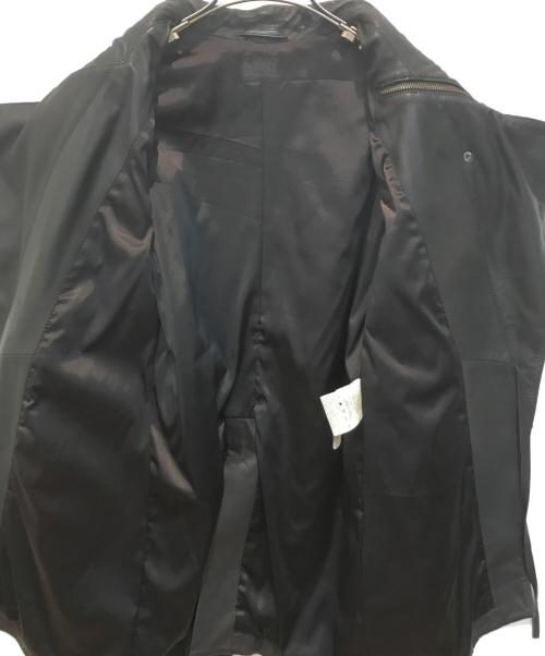 DIESEL（ディーゼル）DIESEL (ディーゼル) ラムレザーコート ブラック サイズ:Sの古着・服飾アイテム