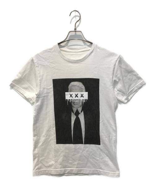 GOD SELECTION XXX（ゴッドセレクショントリプルエックス）GOD SELECTION XXX (ゴッドセレクショントリプルエックス) Tシャツ ホワイト サイズ:Mの古着・服飾アイテム