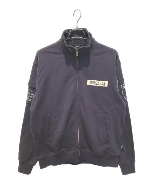 AVIREX（アヴィレックス）AVIREX (アヴィレックス) ファティーグ スタンドジップジャケット ネイビー サイズ:XLの古着・服飾アイテム
