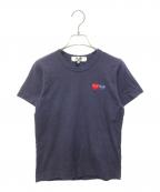 PLAY COMME des GARCONSプレイコムデギャルソン）の古着「Tシャツ AZ-T225」｜ネイビー