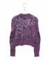 ALEXANDER WANG (アレキサンダーワン) 刺繍シースルーニット パープル サイズ:S：13000円