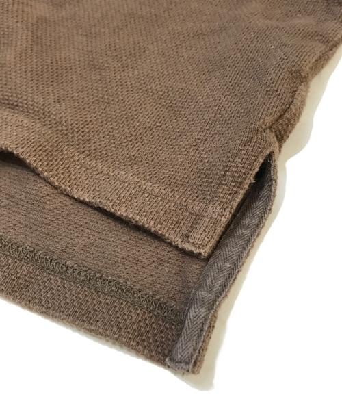 riprap（リップラップ）riprap (リップラップ) 鹿の子ポロシャツ　RRCS0905 ブラウン サイズ:MEDIUMの古着・服飾アイテム