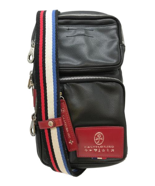 CASTELBAJAC（カステルバジャック）CASTELBAJAC (カステルバジャック) ボディーバッグ ブラックの古着・服飾アイテム