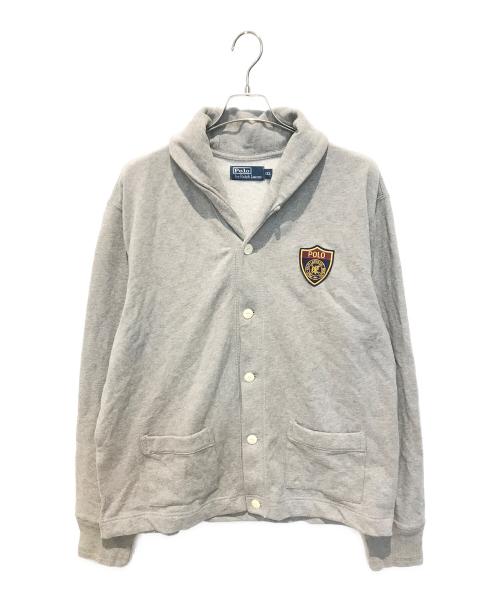 POLO RALPH LAUREN（ポロ・ラルフローレン）POLO RALPH LAUREN (ポロ・ラルフローレン) ショールカラーカーディガン グレー サイズ:XXLの古着・服飾アイテム