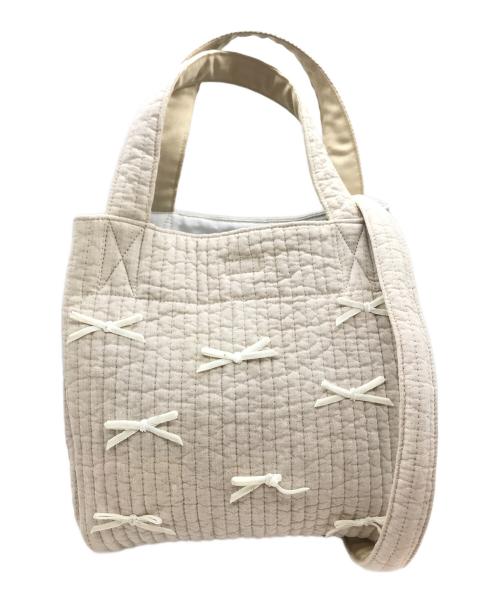 Gypsohila（ジプソフィア）Gypsohila (ジプソフィア) タウンバッグ ベージュの古着・服飾アイテム