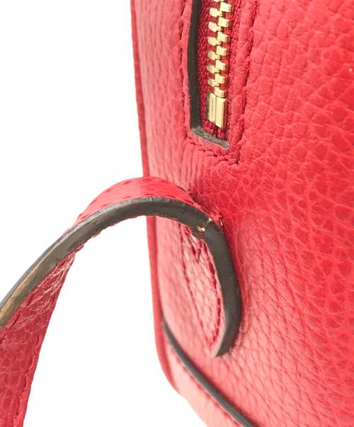 GUCCI（グッチ）GUCCI (グッチ) ショルダーバッグ　449413 ベージュ×レッドの古着・服飾アイテム