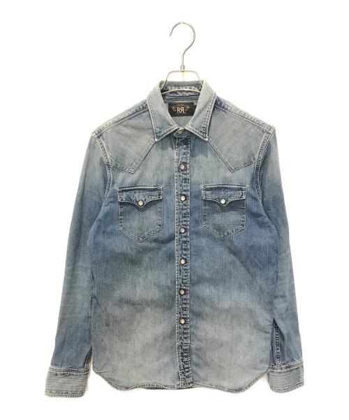 RRL（ダブルアールエル）RRL (ダブルアールエル) デニムウエスタンシャツ インディゴ サイズ:Sの古着・服飾アイテム