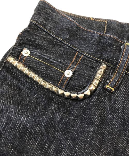 Hysteric Glamour（ヒステリックグラマー）Hysteric Glamour (ヒステリックグラマー) スタッズデニムパンツ　0233AP12 インディゴ サイズ:W28の古着・服飾アイテム