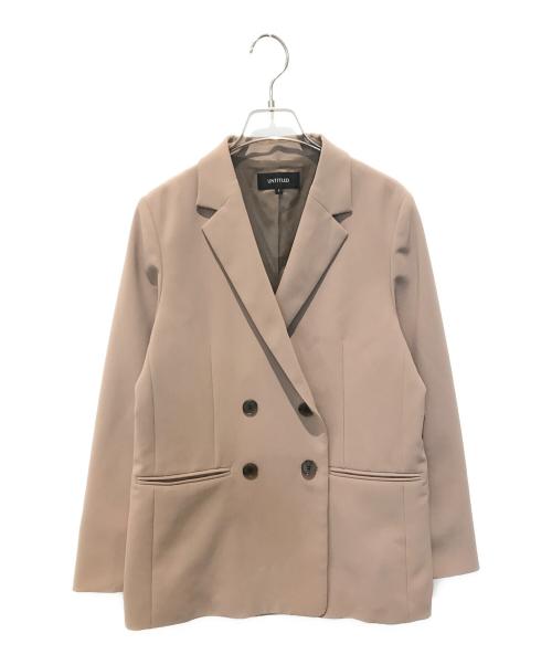 UNTITLED（アンタイトル）UNTITLED (アンタイトル) ダブルクロス Wブレストジャケット 153-47306 ベージュ サイズ:2の古着・服飾アイテム