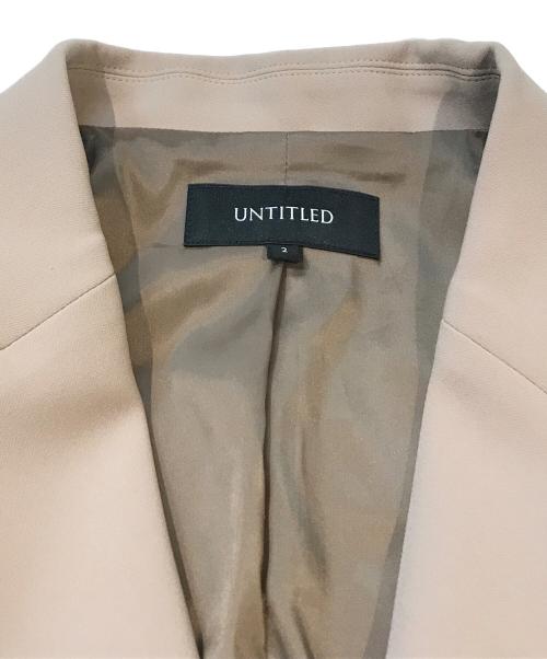 UNTITLED（アンタイトル）UNTITLED (アンタイトル) ダブルクロス Wブレストジャケット 153-47306 ベージュ サイズ:2の古着・服飾アイテム