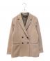 UNTITLED（アンタイトル）の古着「ダブルクロス Wブレストジャケット 153-47306」｜ベージュ
