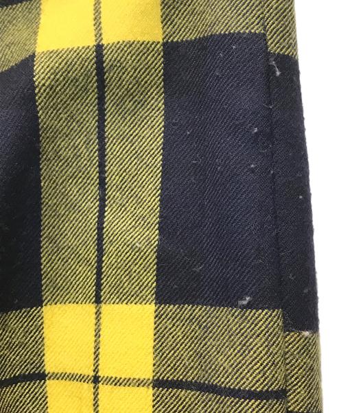 SHIPS（シップス）SHIPS (シップス) チェック フリンジ スカート　313-25-0602 イエロー サイズ:38の古着・服飾アイテム