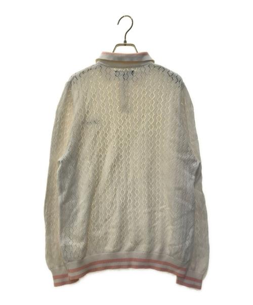 unknown（アンノーン）Unknown (アンノウン) ニットポロシャツ ホワイト サイズ:Sの古着・服飾アイテム