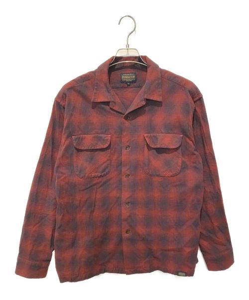 PENDLETON（ペンドルトン）PENDLETON (ペンドルトン) オンブレシャツ レッド サイズ:Lの古着・服飾アイテム