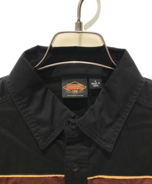 HARLEY-DAVIDSON（ハーレーダビッドソン）HARLEY-DAVIDSON (ハーレーダビッドソン) 120周年記念メカニックシャツ　96632-23VM ブラック サイズ:S 未使用品の古着・服飾アイテム