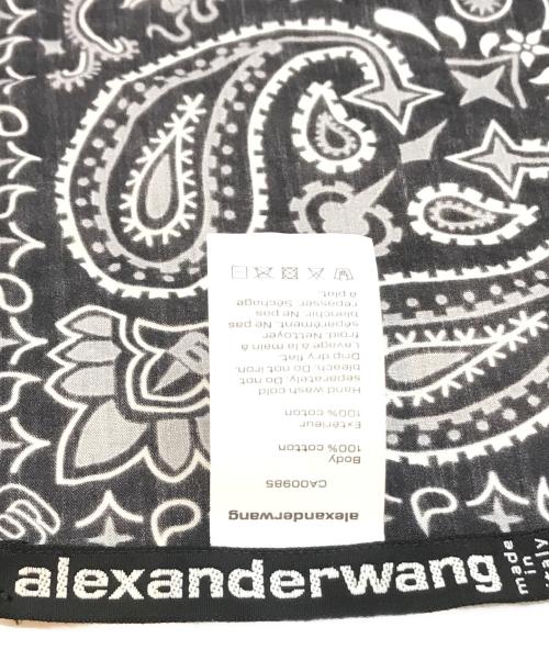 ALEXANDER WANG（アレキサンダー・ワン）ALEXANDER WANG (アレキサンダーワン) バンダナ ブラックの古着・服飾アイテム