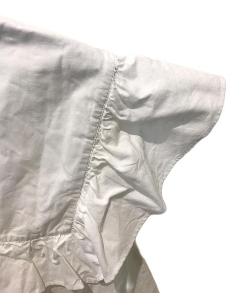 dahl'ia（ダリア）dahl'ia (ダリア) フリル切替ブラウス　DBL-335FC ホワイト サイズ:FREEの古着・服飾アイテム