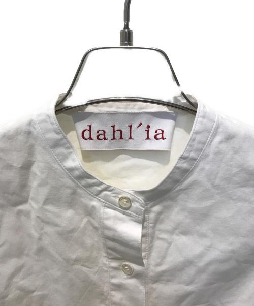 dahl'ia（ダリア）dahl'ia (ダリア) フリル切替ブラウス　DBL-335FC ホワイト サイズ:FREEの古着・服飾アイテム