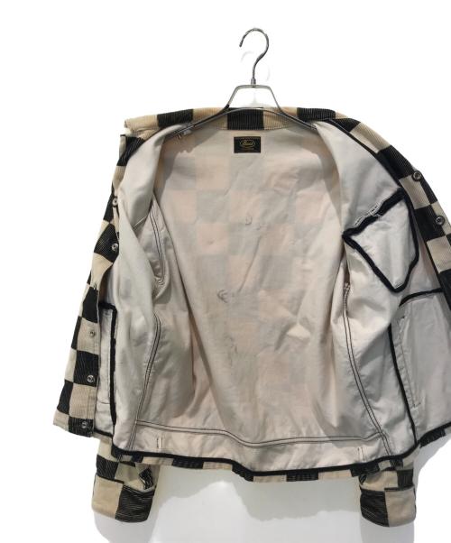 THE REAL McCOY'S（ザ・リアルマッコイズ）THE REAL McCOY'S (ザ・リアルマッコイズ) BUCO CHECKERED CORDUROY JACKET アイボリー×ブラック サイズ:XLの古着・服飾アイテム