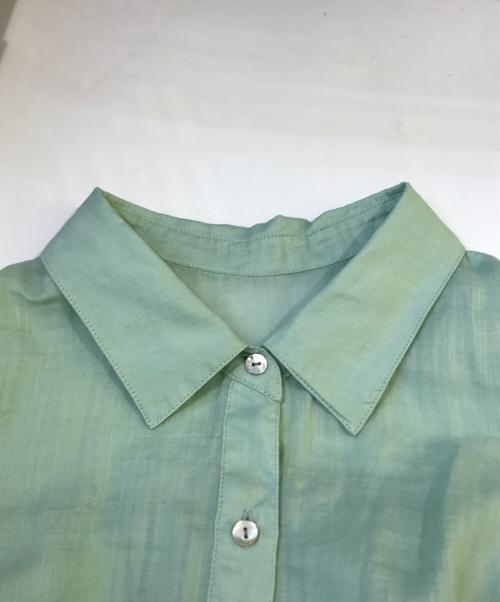 lusteek（ラスティーク）lusteek (ラスティーク) ＬＵラミー後スリットシャツ 黄緑 サイズ:38の古着・服飾アイテム