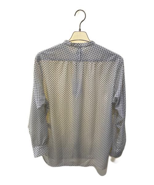 EDIFICE（エディフィス）EDIFICE (エディフィス) パターンデシンスタンドカラーシャツ　25050300100230 ホワイト サイズ:M 未使用品の古着・服飾アイテム