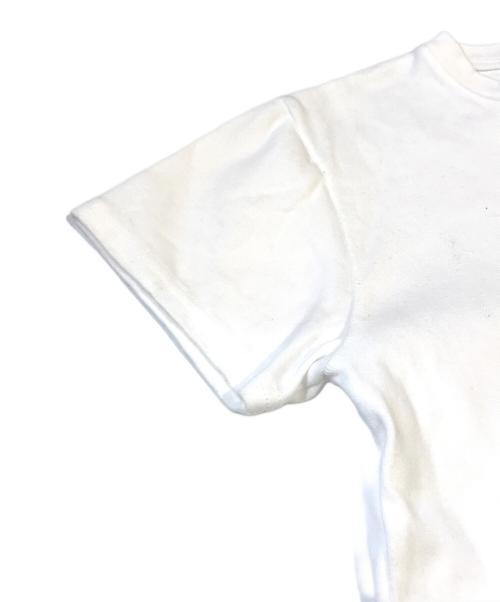6(ROKU) BEAUTY&YOUTH（ロク ビューティーアンドユース）6(ROKU) BEAUTY&YOUTH (ロク ビューティーアンドユース) コットン クロップド Tシャツ　8617-2-990500 ホワイト サイズ:FREEの古着・服飾アイテム