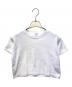 6(ROKU) BEAUTY&YOUTH（ロク ビューティーアンドユース）の古着「コットン クロップド Tシャツ　8617-2-990500」｜ホワイト