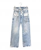 Maison Margielaメゾンマルジェラ）の古着「STRAIGHT DENIM PANTS CONTRAST POCKETS」｜インディゴ