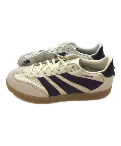 adidas（アディダス）adidas (アディダス) Predator Freestyle IN　JI1161 アイボリー×パープル サイズ:25 未使用品の古着・服飾アイテム