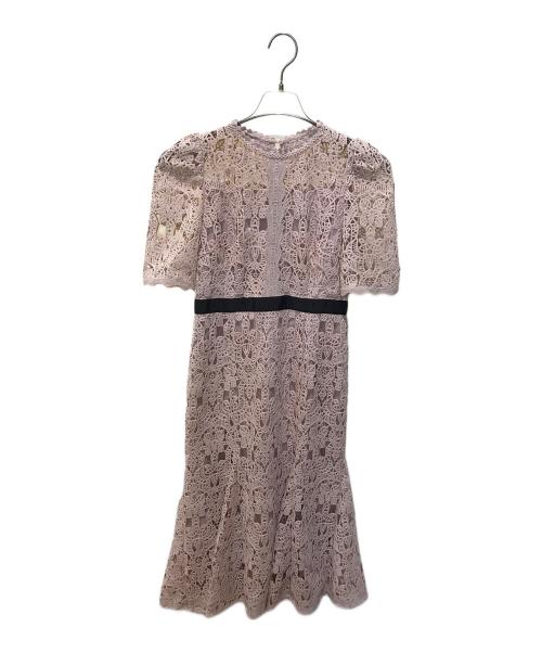 CELFORD（セルフォード）CELFORD (セルフォード) レースワンピース(オケージョンドレス　	CWF0224078 ピンク サイズ:38の古着・服飾アイテム