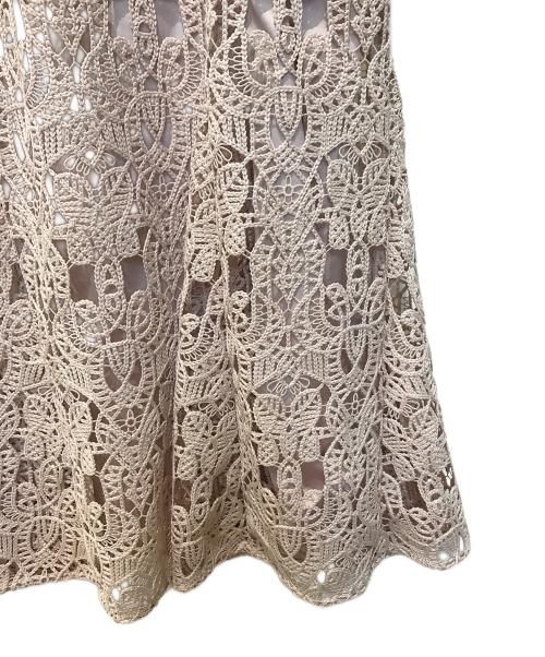 CELFORD（セルフォード）CELFORD (セルフォード) レースワンピース(オケージョンドレス　	CWF0224078 ピンク サイズ:38の古着・服飾アイテム