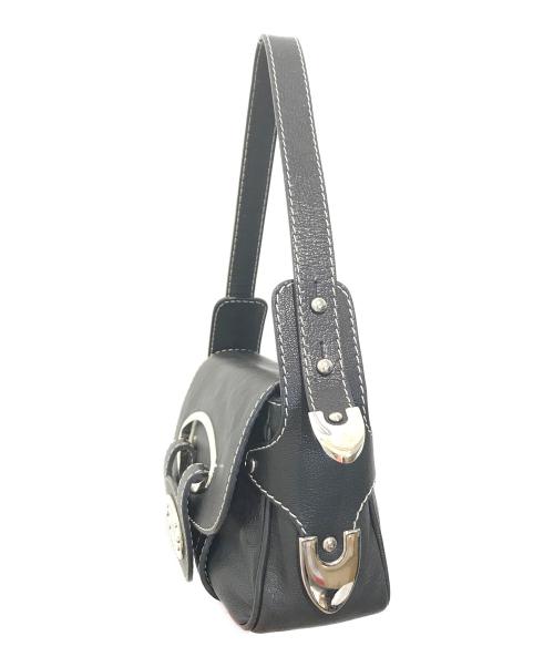 BALLY（バリー）BALLY (バリー) レザーワンショルダーバッグ ブラックの古着・服飾アイテム