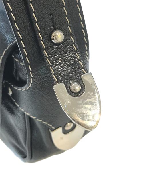 BALLY（バリー）BALLY (バリー) レザーワンショルダーバッグ ブラックの古着・服飾アイテム