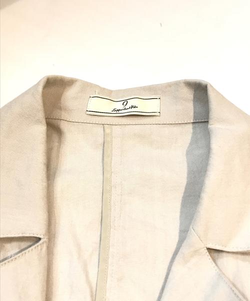 L'Appartement kobe（アパートメントコウベ）L'Appartement kobe (アパートメントコウベ) リネン混コート ベージュ サイズ:Ｌの古着・服飾アイテム