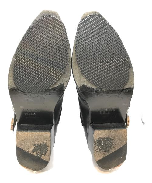 TOGA PULLA（トーガ プルラ）TOGA PULLA (トーガ プルラ) バックルウエスタンブーツ ブラック サイズ:SIZE37の古着・服飾アイテム