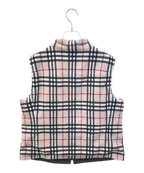 BURBERRY LONDON（バーバリーロンドン）BURBERRY LONDON (バーバリーロンドン) リバーシブルノヴァチェックベスト　FC145-722 ブラウン サイズ:13の古着・服飾アイテム