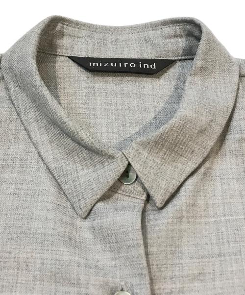 mizuiro-ind（ミズイロインド）mizuiro-ind (ミズイロインド) ショートシャツ グレー サイズ:FREEの古着・服飾アイテム