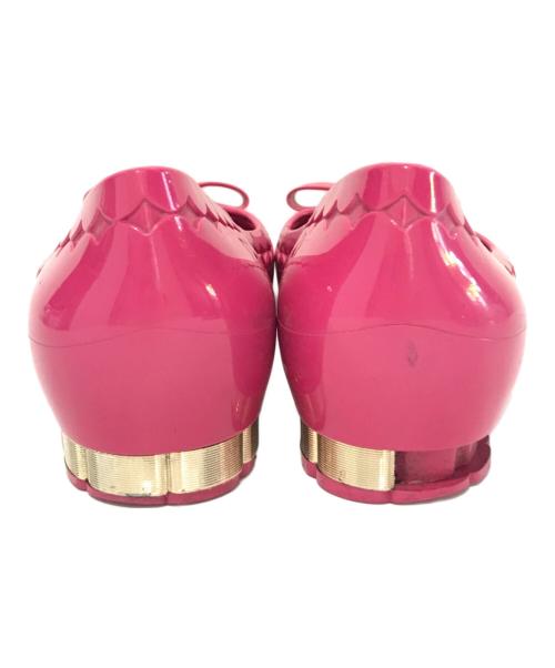 Salvatore Ferragamo（サルヴァトーレ フェラガモ）Salvatore Ferragamo (サルヴァトーレ フェラガモ) ラバーパンプス ショッキングピンク サイズ:6の古着・服飾アイテム
