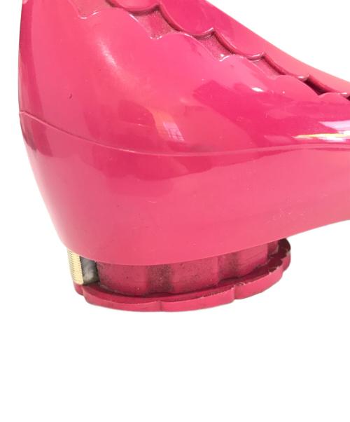 Salvatore Ferragamo（サルヴァトーレ フェラガモ）Salvatore Ferragamo (サルヴァトーレ フェラガモ) ラバーパンプス ショッキングピンク サイズ:6の古着・服飾アイテム