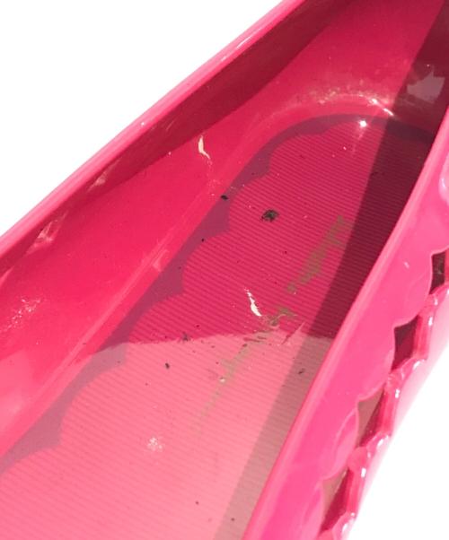 Salvatore Ferragamo（サルヴァトーレ フェラガモ）Salvatore Ferragamo (サルヴァトーレ フェラガモ) ラバーパンプス ショッキングピンク サイズ:6の古着・服飾アイテム