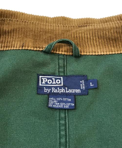 POLO RALPH LAUREN（ポロ・ラルフローレン）POLO RALPH LAUREN (ポロ・ラルフローレン) ハンティングジャケット グリーン サイズ:Lの古着・服飾アイテム
