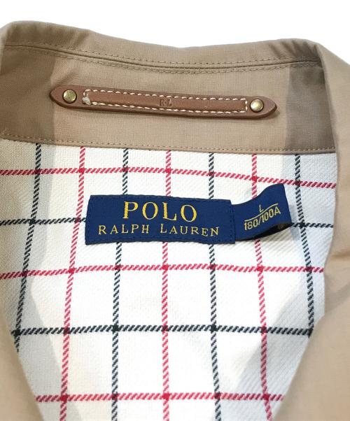 POLO RALPH LAUREN（ポロ・ラルフローレン）POLO RALPH LAUREN (ポロ・ラルフローレン) ゴム引きステンカラーコート ベージュ サイズ:Lの古着・服飾アイテム
