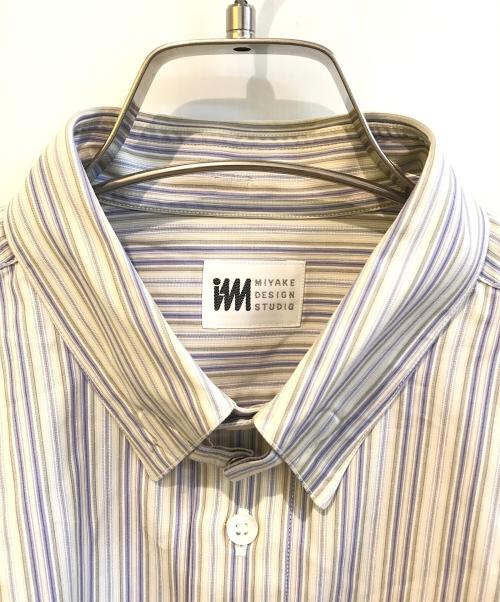 im product（アイムプロダクト）im product (アイムプロダクト) ストライプシャツ ネイビー サイズ:表記なしの古着・服飾アイテム